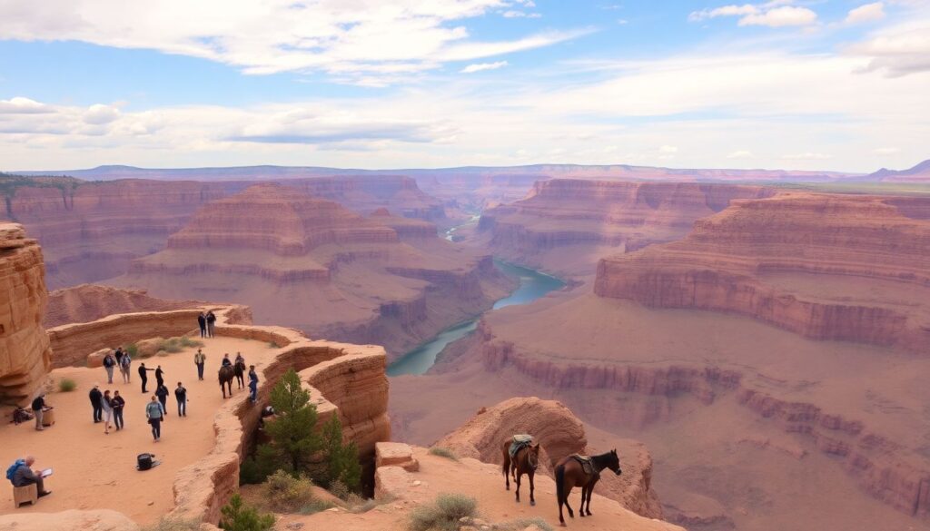 Путешествие по каньонам США: Гранд-Каньон - иллюстрация