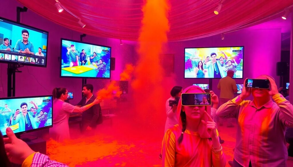 Гид по фестивалю Холи в Индии - иллюстрация