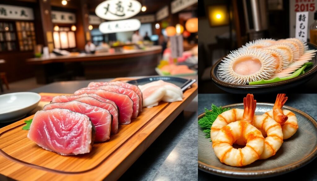 Гид по рыбным рынкам Токио - иллюстрация