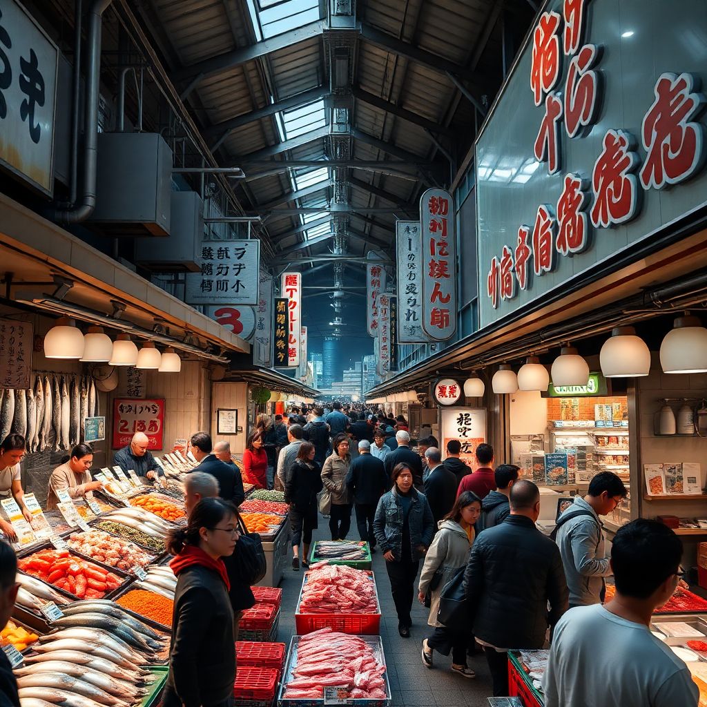 Рыбные рынки Токио: гид по лучшим местам для свежих морепродуктов
