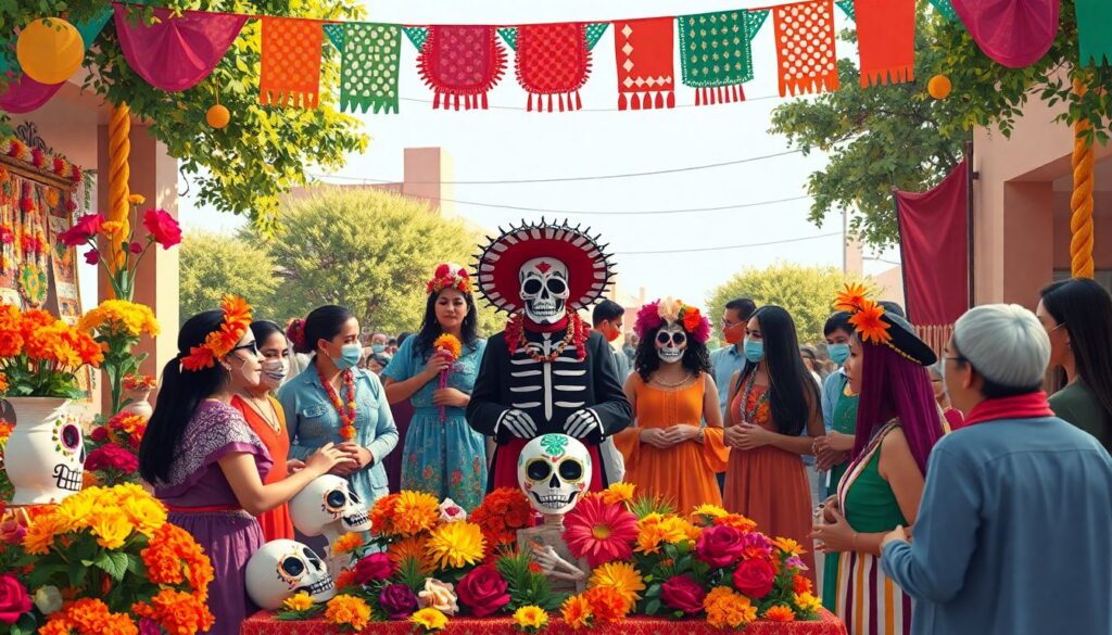 Гид по Дню мертвых в Мексике - иллюстрация