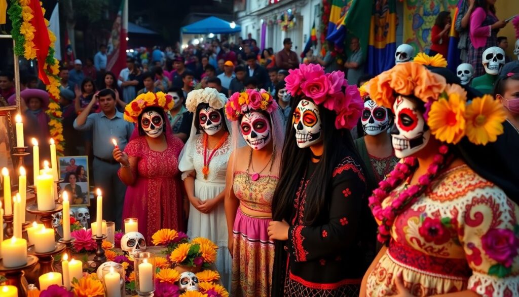 Гид по Дню мертвых в Мексике - иллюстрация