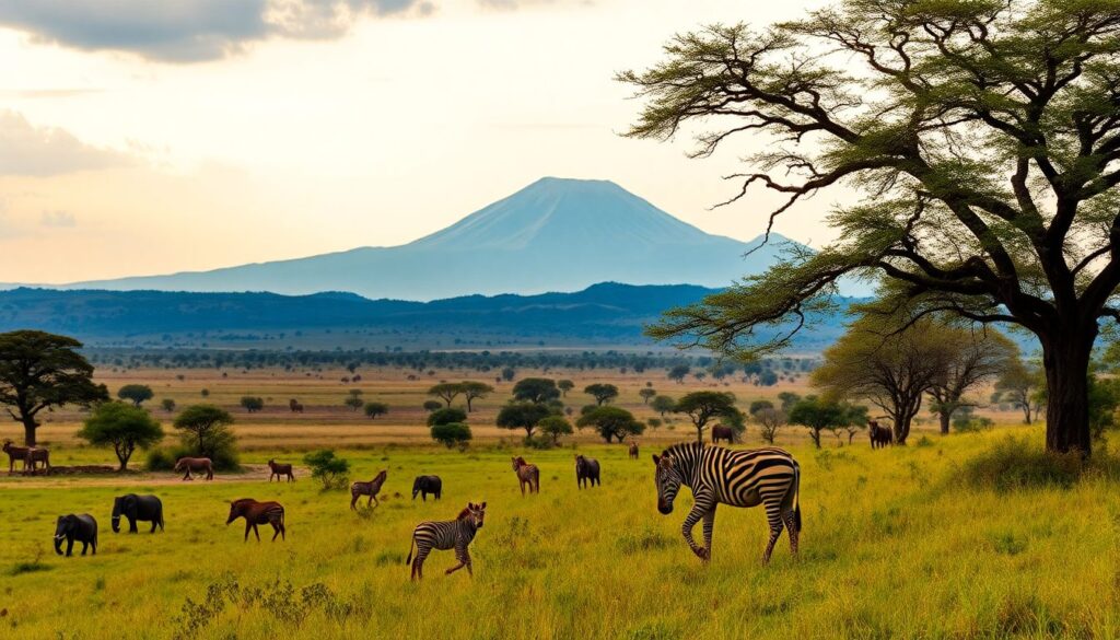 Путешествие по национальным паркам Танзании - иллюстрация