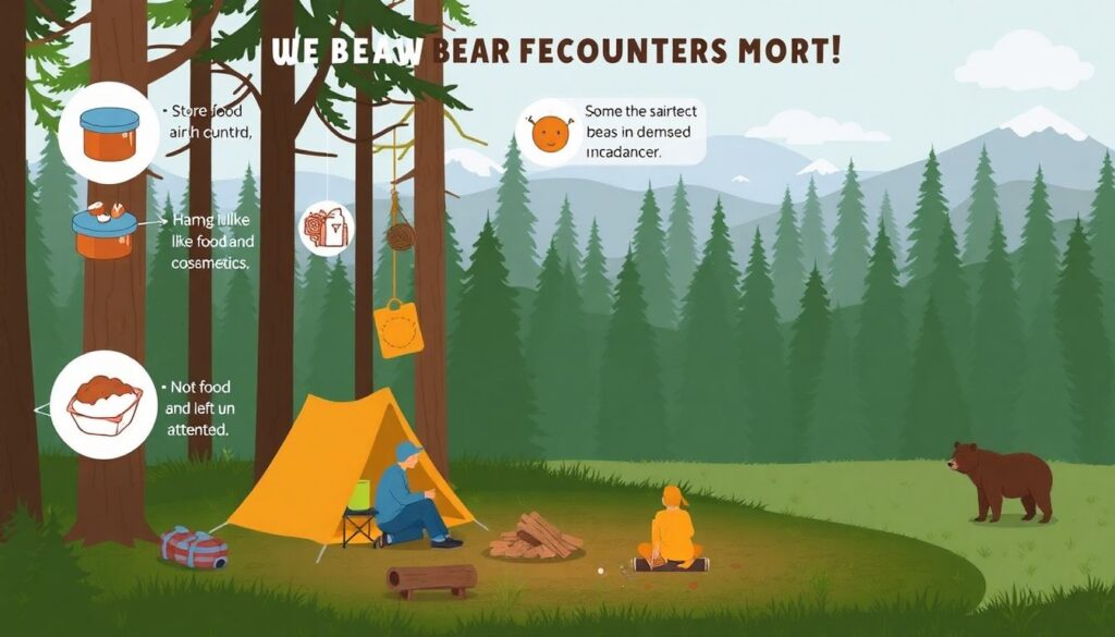 медведи и дикая природа - иллюстрация