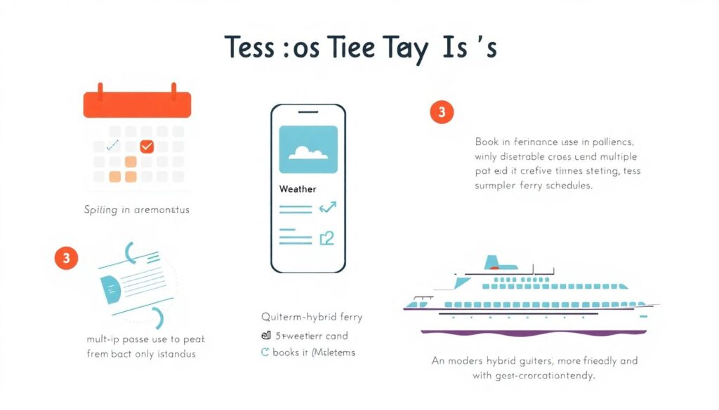 Путешествие по островам Греции на пароме - иллюстрация