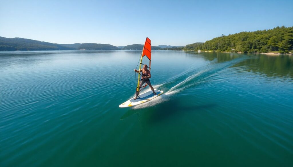 Лучшие места для виндсерфинга - иллюстрация