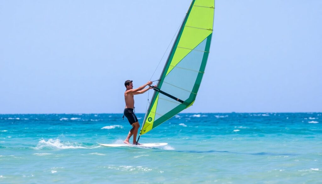 Лучшие места для виндсерфинга - иллюстрация