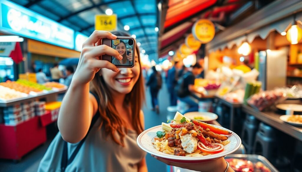 Как сделать идеальные фотографии еды в путешествии - иллюстрация