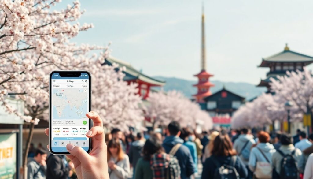 Гид по фестивалю цветения сакуры в Японии - иллюстрация