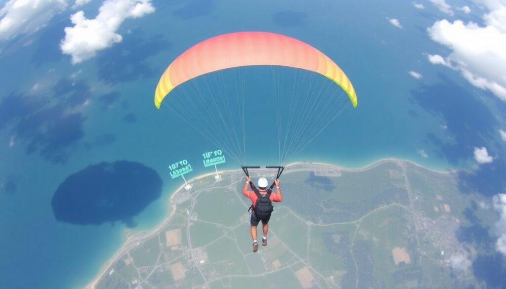 Лучшие места для скайдайвинга - иллюстрация