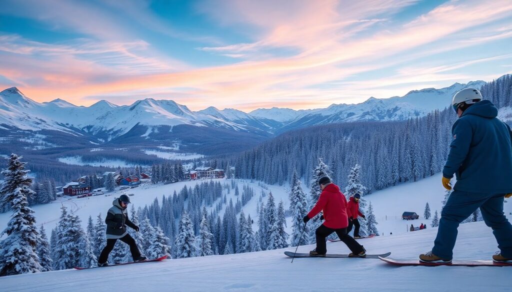 Лучшие места для катания на сноуборде - иллюстрация
