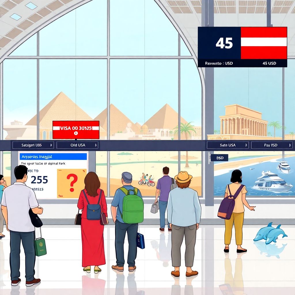 Виза в Египет для россиян 2025: текущая стоимость и ожидаемое подорожание