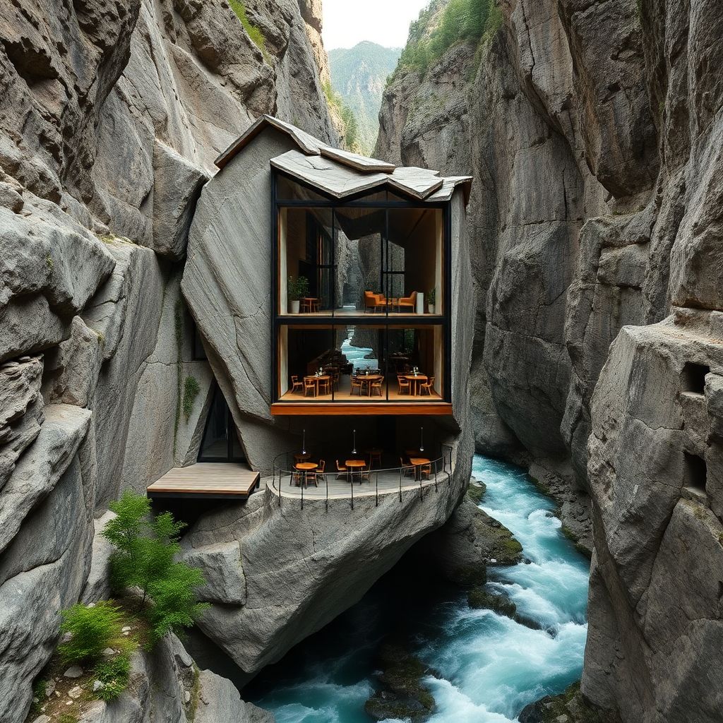 Кавказские кафе и рестораны в скалах: еда с видом на горы и каньоны