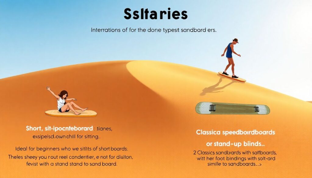 Лучшие места для сэндбординга (катания по дюнам) - иллюстрация