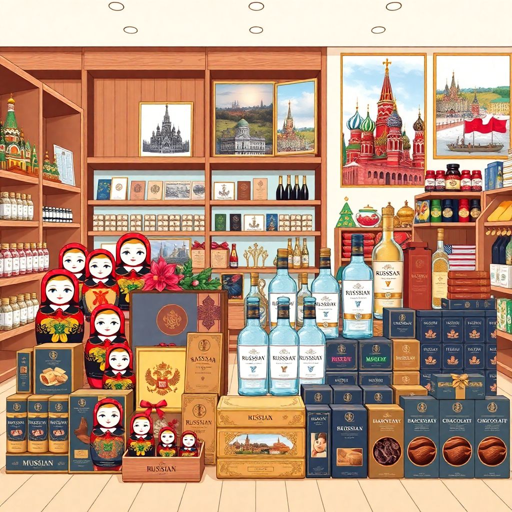 Сувениры для китайских туристов в Москве: матрёшка и икра как символы России