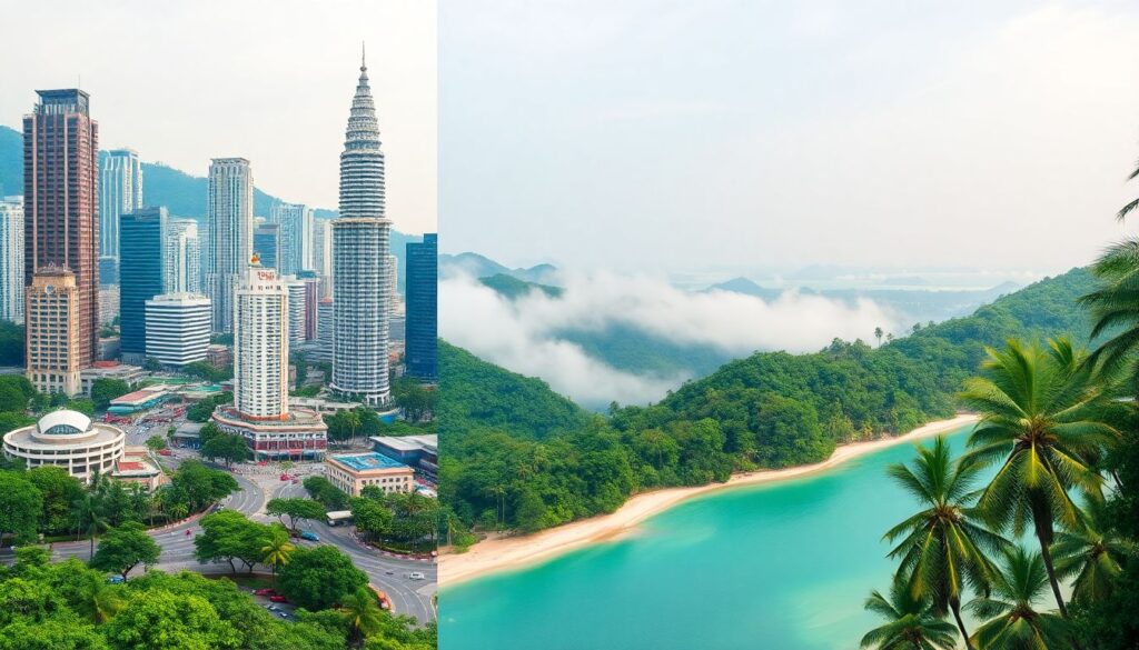 Путешествие по Малайзии: от джунглей до мегаполисов - иллюстрация