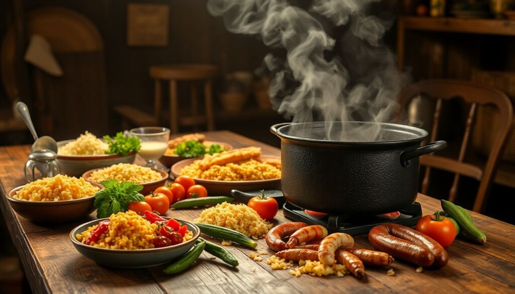 креольская кухня и вуду - иллюстрация