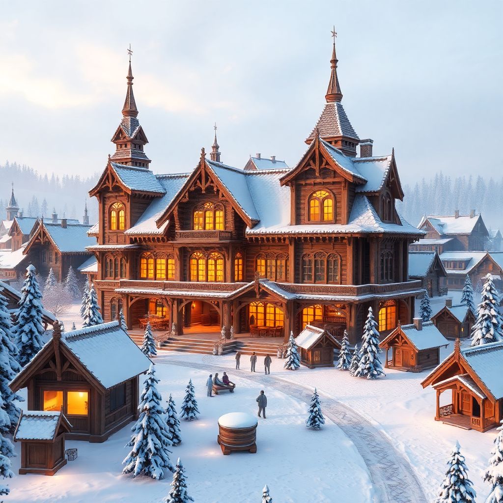 Великий Устюг: новый терем Деда Мороза, туристический городок и гостиницы