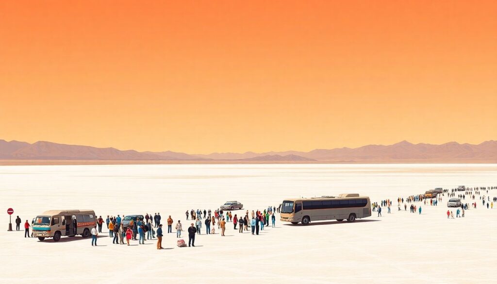 Путешествие по пустыне Атакама в Чили - иллюстрация