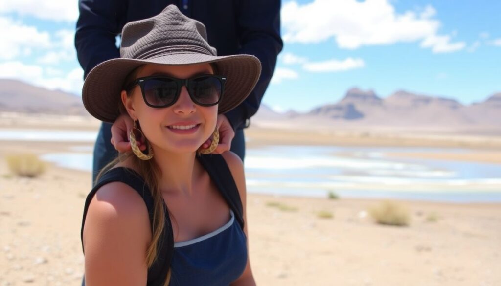 Путешествие по пустыне Атакама в Чили - иллюстрация