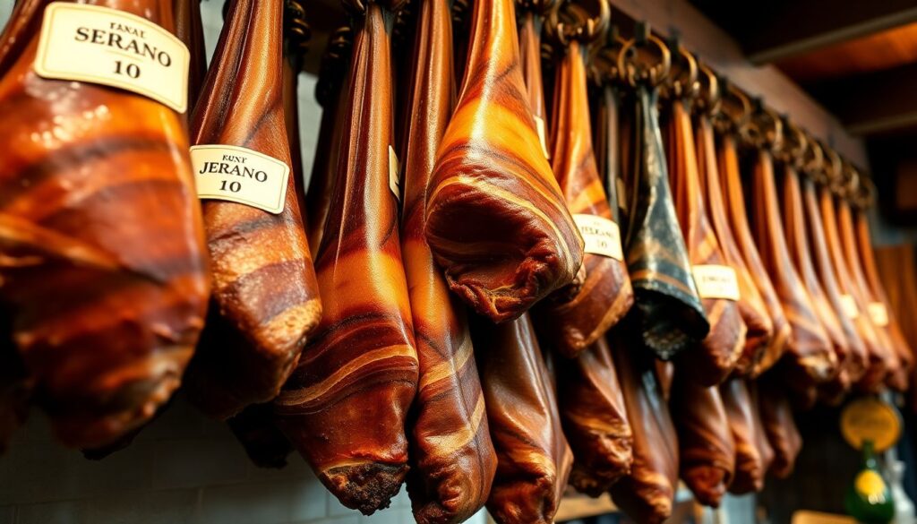 паэлья и хамон - иллюстрация