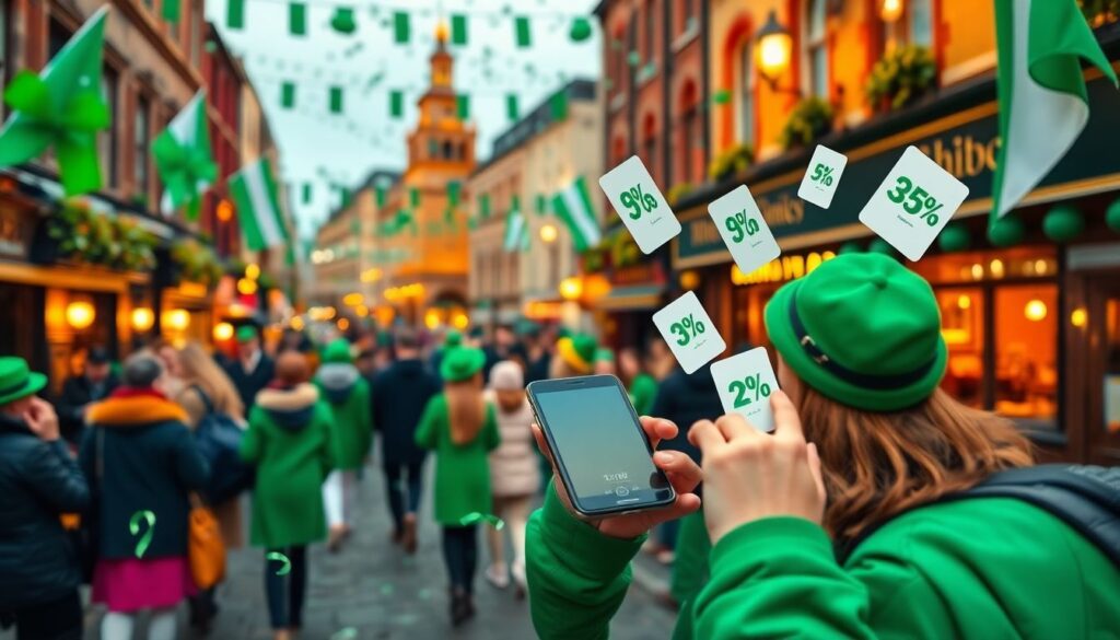 Гид по фестивалю в честь дня Святого Патрика в Дублине - иллюстрация