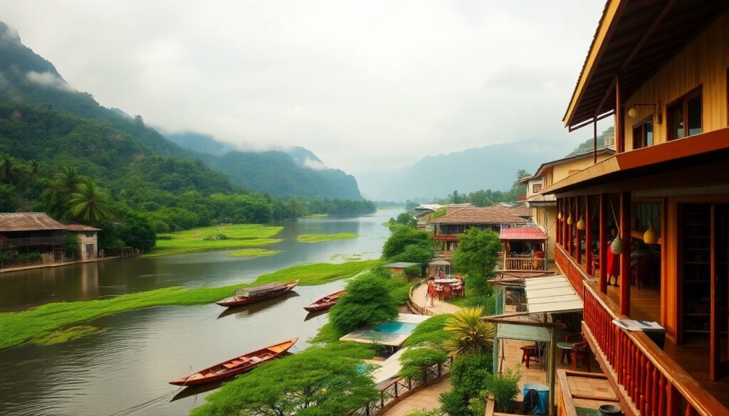 Путешествие по Лаосу: медленный туризм и природа - иллюстрация