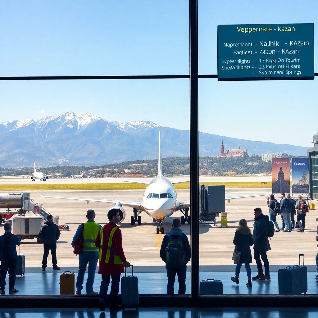 Авиабилеты Нальчик Казань 2026: расписание рейсов и рост до трёх в неделю
