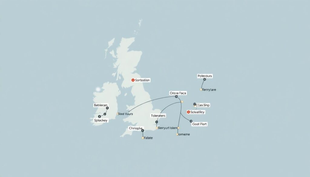 Путешествие по островам Шотландии - иллюстрация