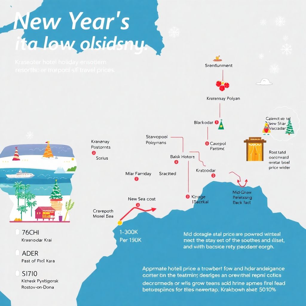 Цены на новогодний отдых на юге России 2025: Краснодарский край и Кавминводы