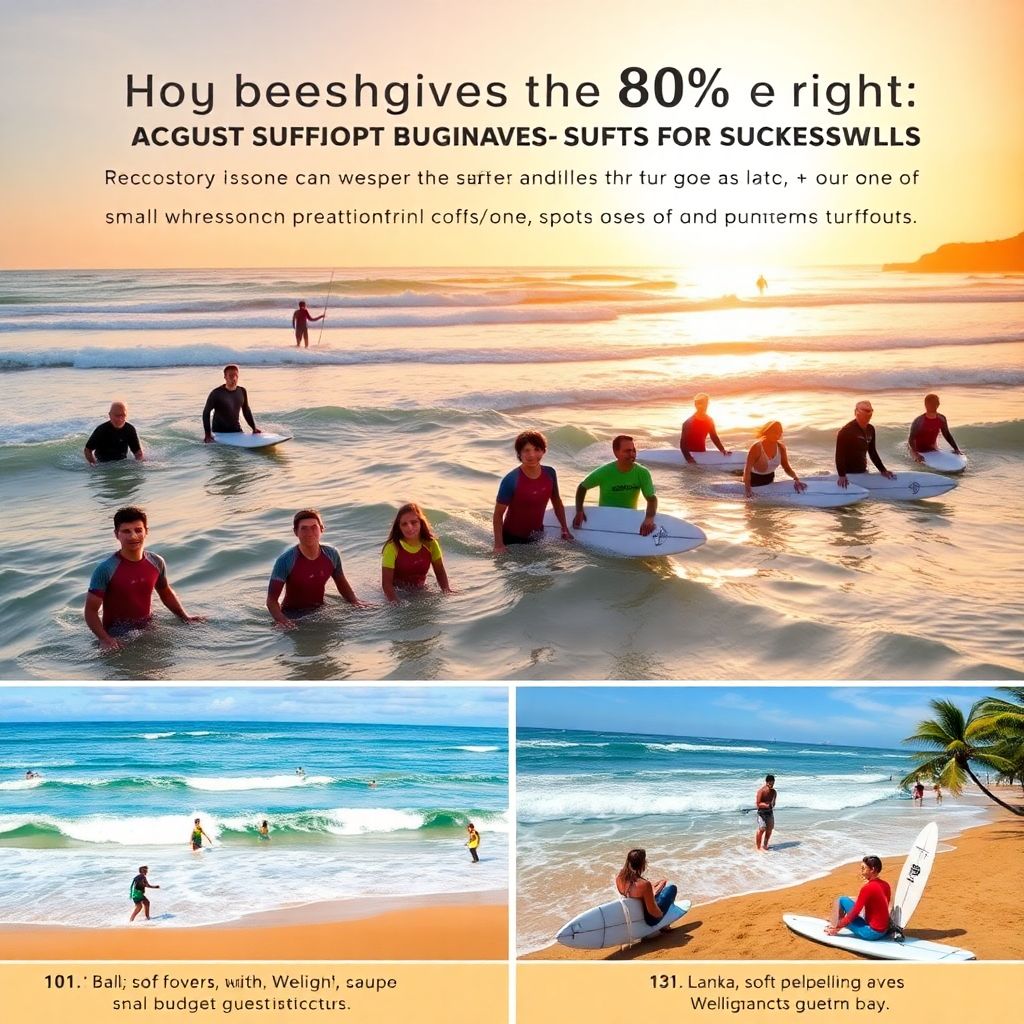 Лучшие места для серфинга для начинающих: где безопасно встать на доску