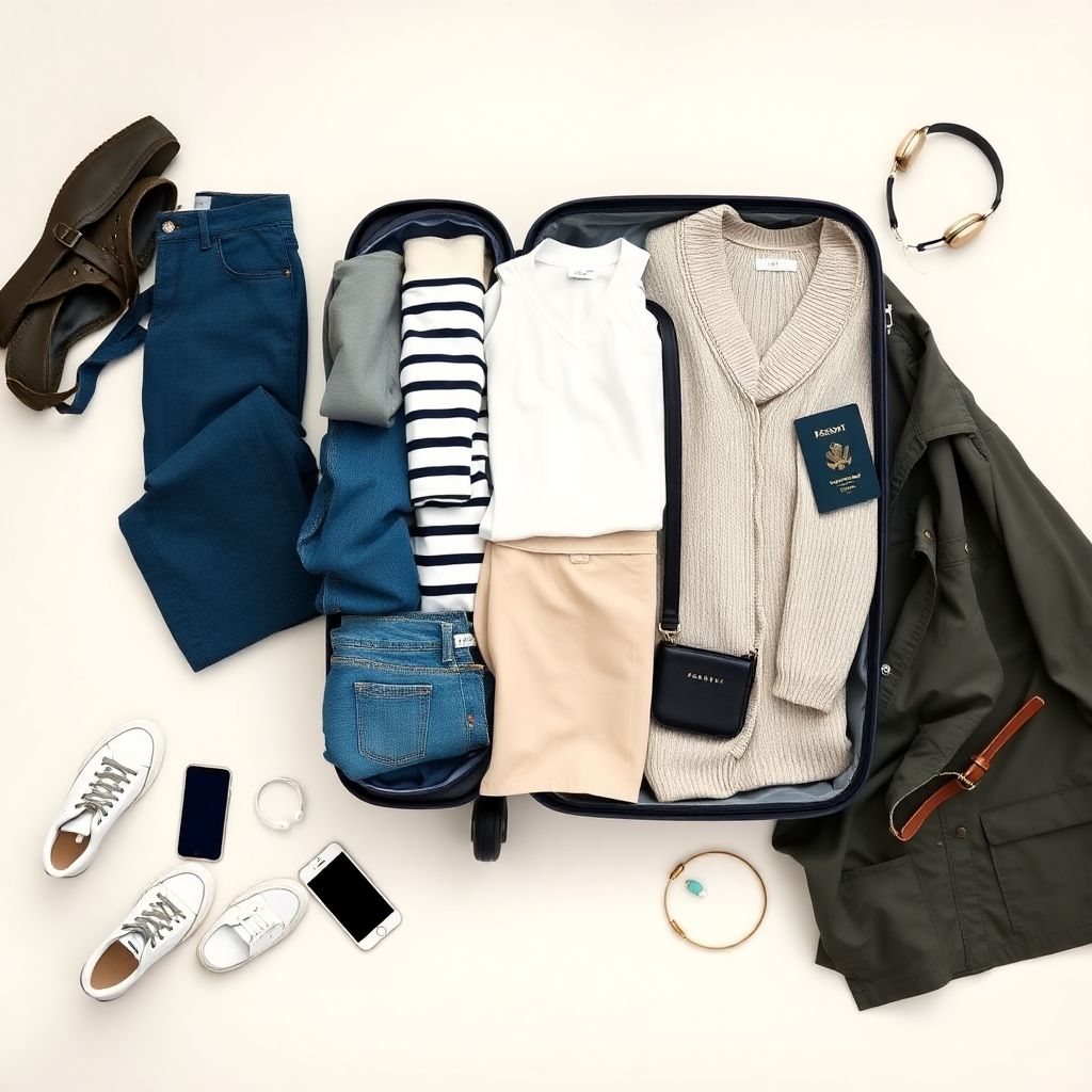 Капсульный чемодан: как собрать лёгкий стильный гардероб для путешествий