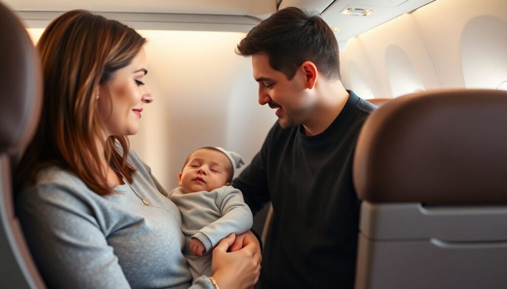 Как путешествовать с маленьким ребенком на самолете - иллюстрация