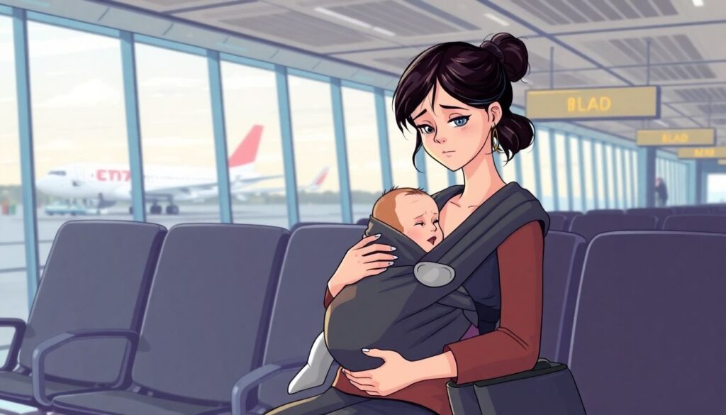 Как путешествовать с маленьким ребенком на самолете - иллюстрация