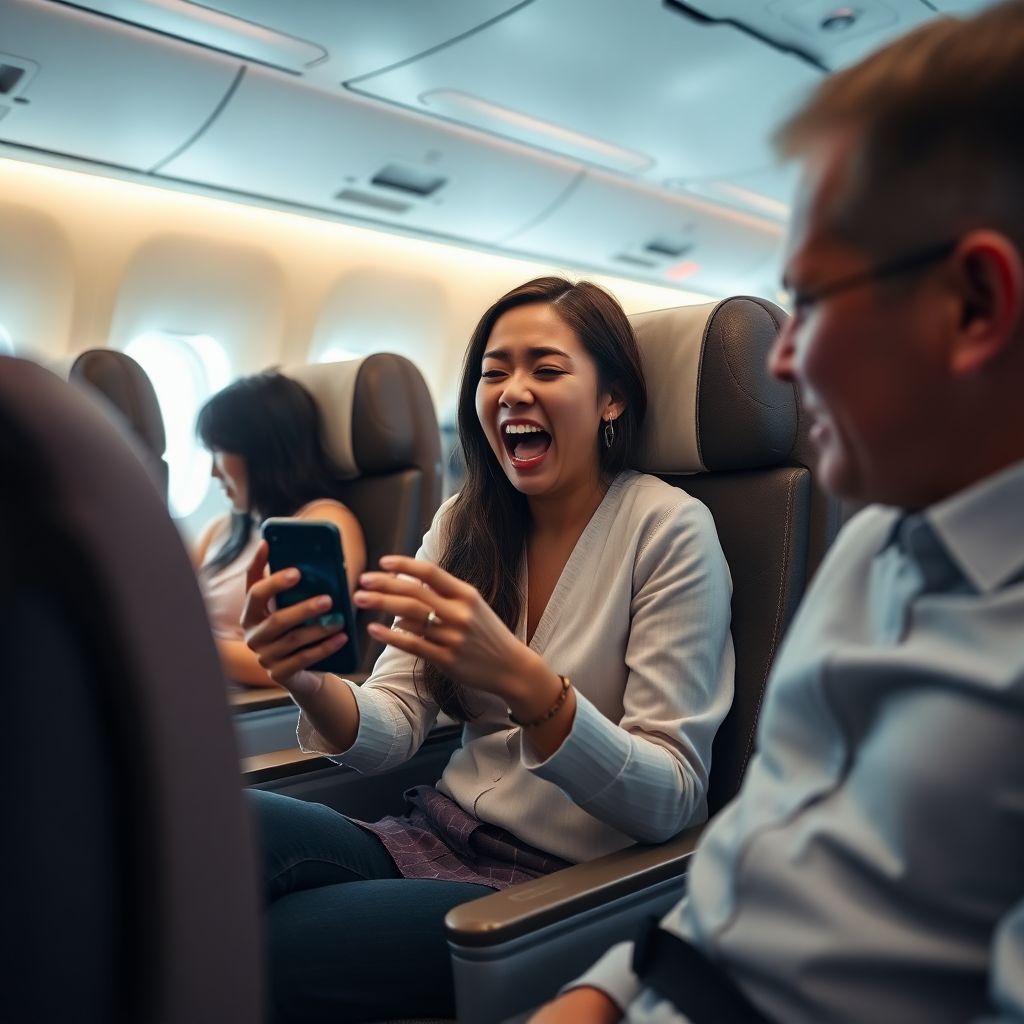 Блогерша Миа сняла панику в самолете и столкнулась с жесткой критикой сети