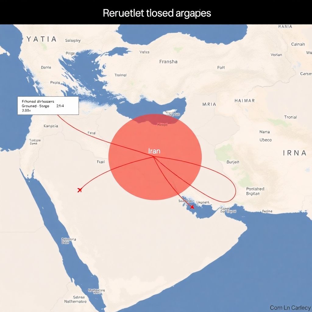 Запрет полетов над Ираном и Ближним Востоком: последствия для авиарейсов