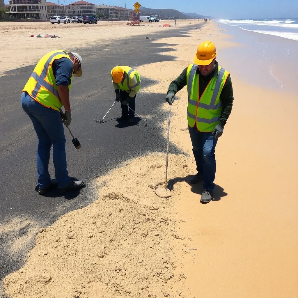 Замена загрязнённого песка на пляжах Анапы и сроки открытия курортного сезона